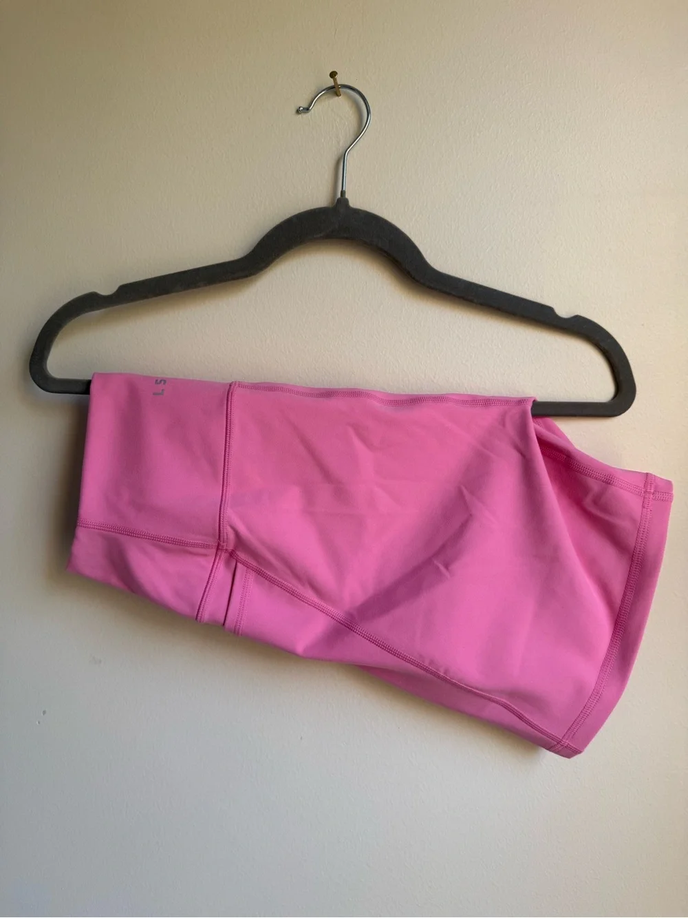 LSKD Fusion Mid Short Tight with Pockets — Candy Pink - Picture 4 of 8